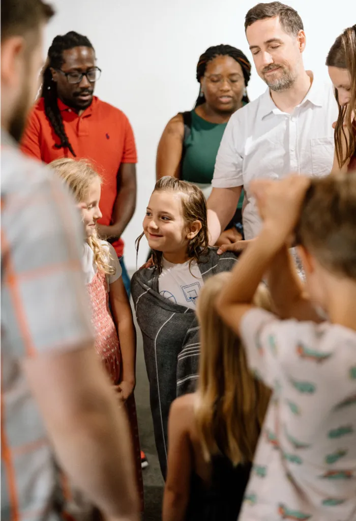 Celebrating a baptism together at Citylight New York