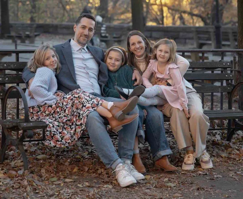Tim and Sarah Shutes with their three daughters